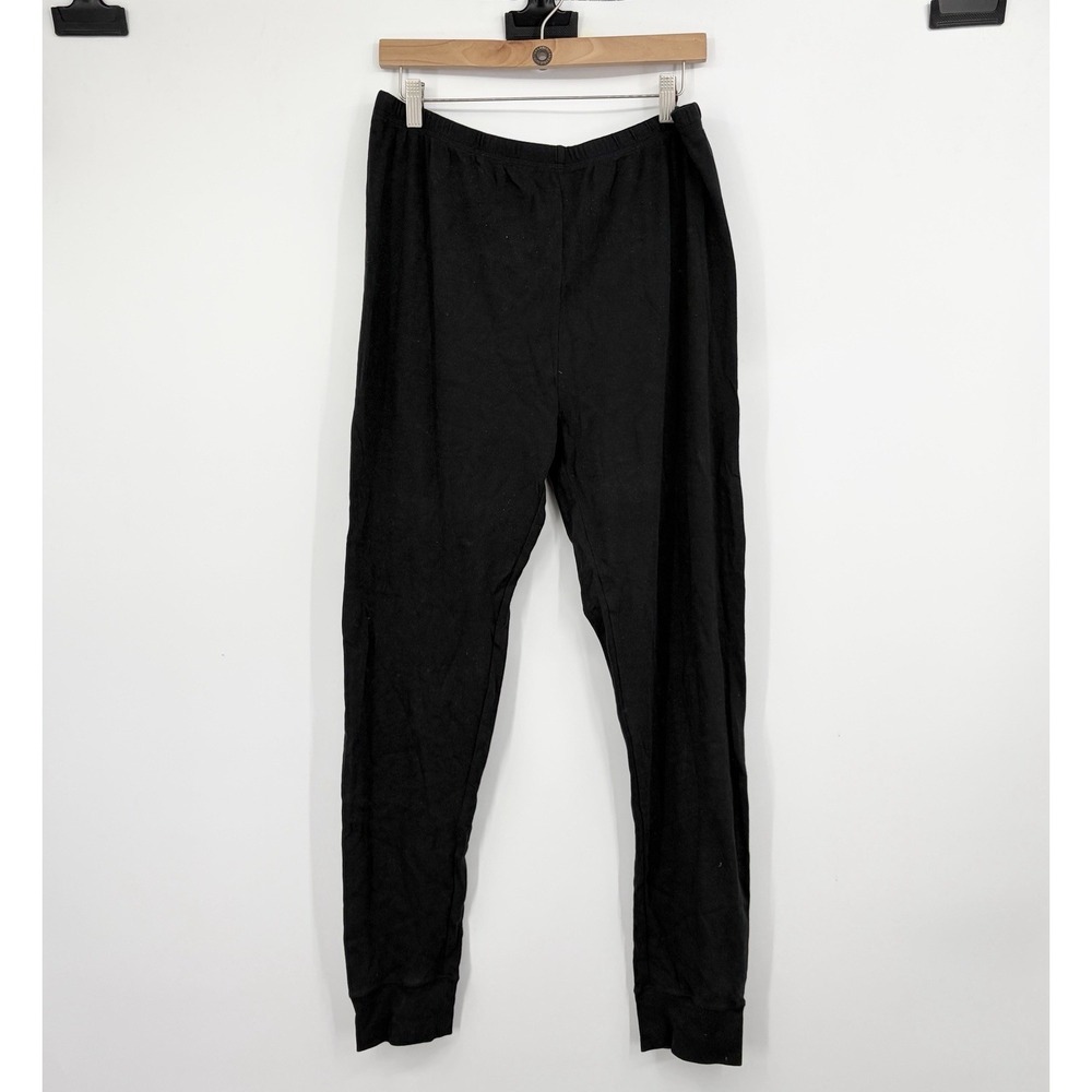 Gudrun Sjoden Leggings Womens XLarge Organic Cotton Black Stretch Layering Comfy